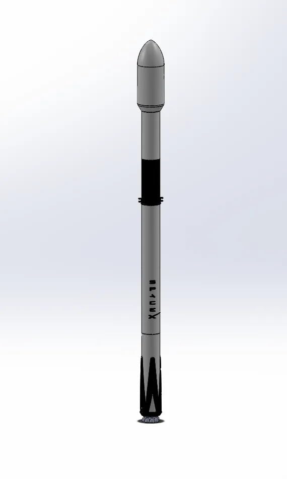 Model Rocket, Grey and Black Design, Multi-Stage Launch Vehicle-image-33