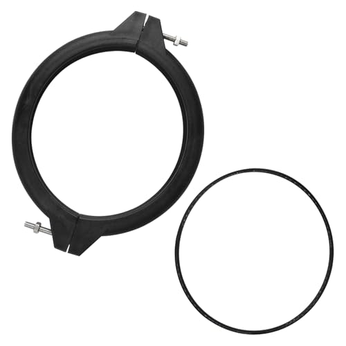 Spannring Sandfilteranlage Pool 2 Stück 180mm Spannring Sandfilter & Dichtungsring Poolpumpe Sandfilter Filterspannring Dichtung Ersatzteile für Sandfilteranlage Pool Ersatzteile Poolpumpe Zubehör (C)