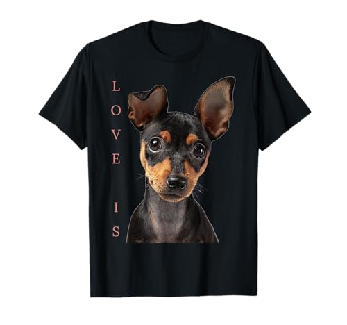 Miniature Pinscher Shirt Dog Mom Dad Tshirt Love Puppy Pet T-Shirt