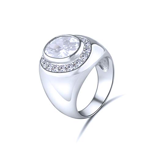 Bague en argent 925 femme style rétro Quiges pour sublimer vos tenues de bureau