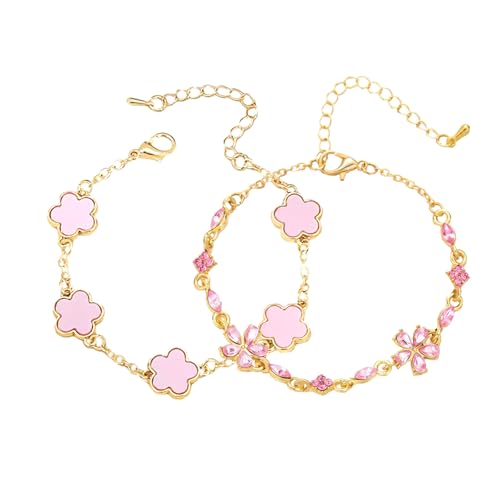 Clover Lucky Bracelet Womens Stackable Gold Bracelets Jewelry 18K Gold Plated Gift Christmas Valentines Birthday Gifts for Girlfriend