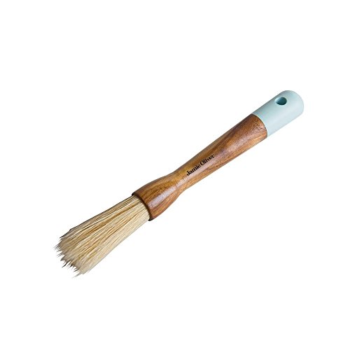 Jamie Oliver Pastry Brush, Wooden Handle with Hook and Natural Bristles, Round
