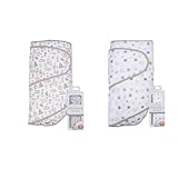 Top 10 Best Swaddle Miracle Blanket Reviews Comparison 4 Miracle Blanket Swaddle Wrap - Newborn Essential Baby Blanket - Soft Sleep Sack Ideal for Newborns and Infants (Foxes and Gray Stars)