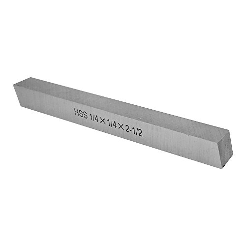 5 Pc 1/4" x 1/4" x 2-1/2" HSS Square Tool Bit Set miniatura 2