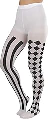 Black & White Jester: Checkered/Striped