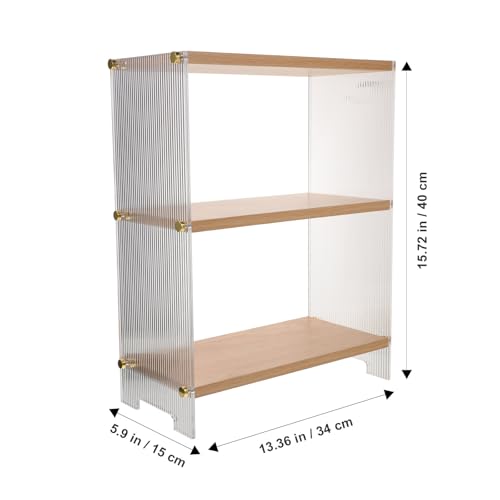 Étagère de rangement multi-étages pour bureau et maison chic - 4