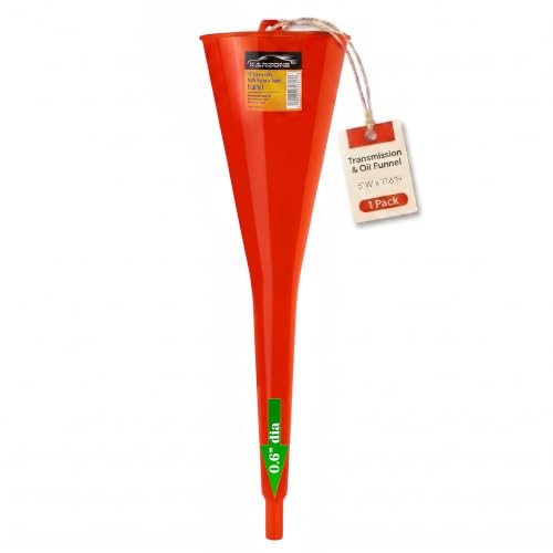 KarZone Long Neck Funnel for Oil Change, Transmission Fluid & Gas (12 oz)