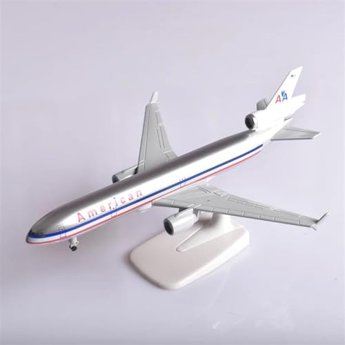 Avión de metal MD-11 de World Cargo modelo a escala de 20 cm coleccionable 3