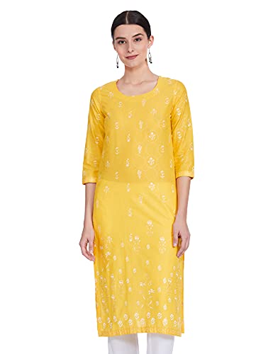 Image of BIBA Women's Cotton Straight Kurta