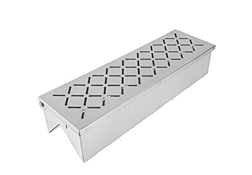 Smoker Box V-shape Stainless Steel BBQ Smoke Box for Charcoal & Propane Gas Grill,For Delicious Smoked Grill Accessories (V-moker Box) Smoker Box V-shape Stainless Steel BBQ Smoke Box for Charcoal & Propane Gas Grill,For Delicious Smoked Grill Accessories (V-moker Box)