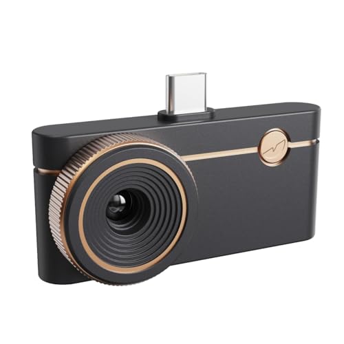 Thermal Camera for Android & iOS, P3 Thermal Imaging Camera with 512×384 IR Resolution, 26.3g Lightweight, 8mm Macro Lens, -20℃~600℃, for Electrical, HVAC & Automotive Inspection