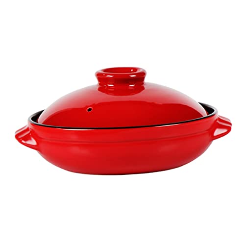 VALICLUD 1 pieza Cacerola de Cerámica para Estofado y Sopa Resistente Altas para Cocina Casa Utensilio Multifuncional para Preparar Platos Deliciosos