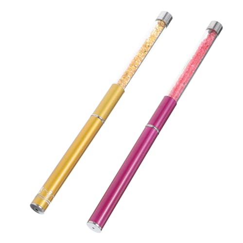 IWOWHERO 2pcs Eyelash Brush Covers Spiral Lash Wands Eyelash Extensions Brush Brow Shaping Brushes Portable Makeup