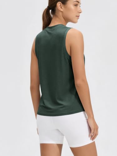 Image of ODODOS Women's Performance Tank Ultra Soft odSTRATUM Tech Sleeveless Tee Shirts High Crew Neck Pullover Top