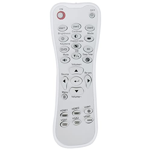 Replacement Remote Control Fit for Optoma HD28HDR HD39HDR GT5000+ HD30LV Projector, White