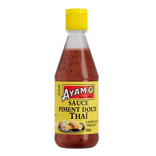 AYAM Sauce Piment Doux Thaï | Épicée | Piments frais | Saveurs Authentiques d'Asie | Haute Qualité | Alimentation Saine | Sans gluten | Sans conservateurs...