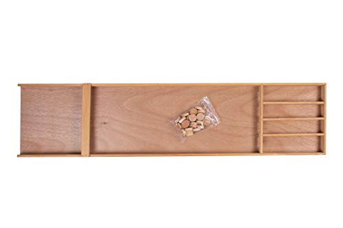 Engelhart Longfield Games - 340650 - Sjoelbak Spiel Holzen Scheiben - Holland Billard Shuffleboard Holz - 120 cm
