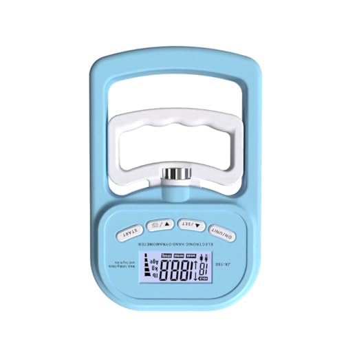 Dynamomètre numérique à main 180kg bleu pour mesure précise de la force de préhension