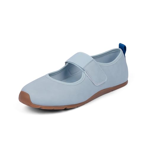 VIUGJNEX Women’s Mary Jane Sneakers Lightweight Casual Fashion Slip-On Flats