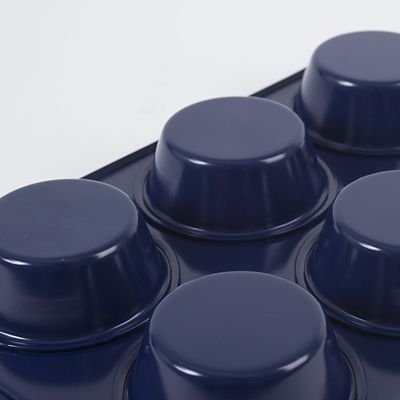 Lakeland Bakeware 6-Cavity Deep Bun Cupcake and Muffin Baking Tray in Blue - Image 7