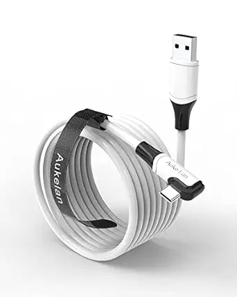 Aukelan Link Cable 10FT Compatible for Oculus Quest 2/Steam VR and PC??High Speed Data Transfer & 3A Fast Charging?USB 3.0 to USB C Cable for VR Headset and Gaming PC.