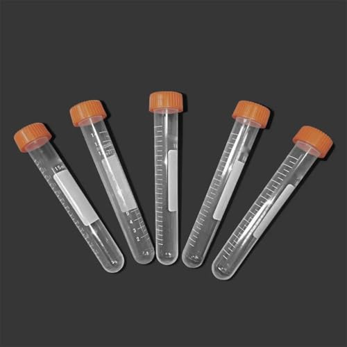 Tubes à essai pour centrifugeuse anti-fuite 15ml flacons plastique transparents - 7