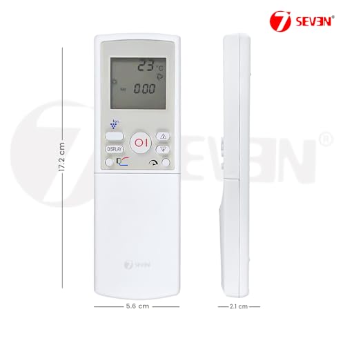 Image of 7SEVEN Compatible with Sharp AC Remote Control CRMC-A768JBEZ Model 158 Suitable for 1 1.5 2 Ton Split and Window Air Conditioner - Match Each Key by Key Exactly with Existing AC Remote Function