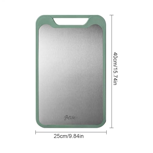 Planche à découper de cuisine en acier inoxydable grande taille robuste multi-usage