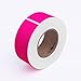 Square Color Coding Labels 3 x 1 inch - Rectangle Fluorescent Pink Color File Folder Stickers 250 Pack Per Roll in Dispenser Box