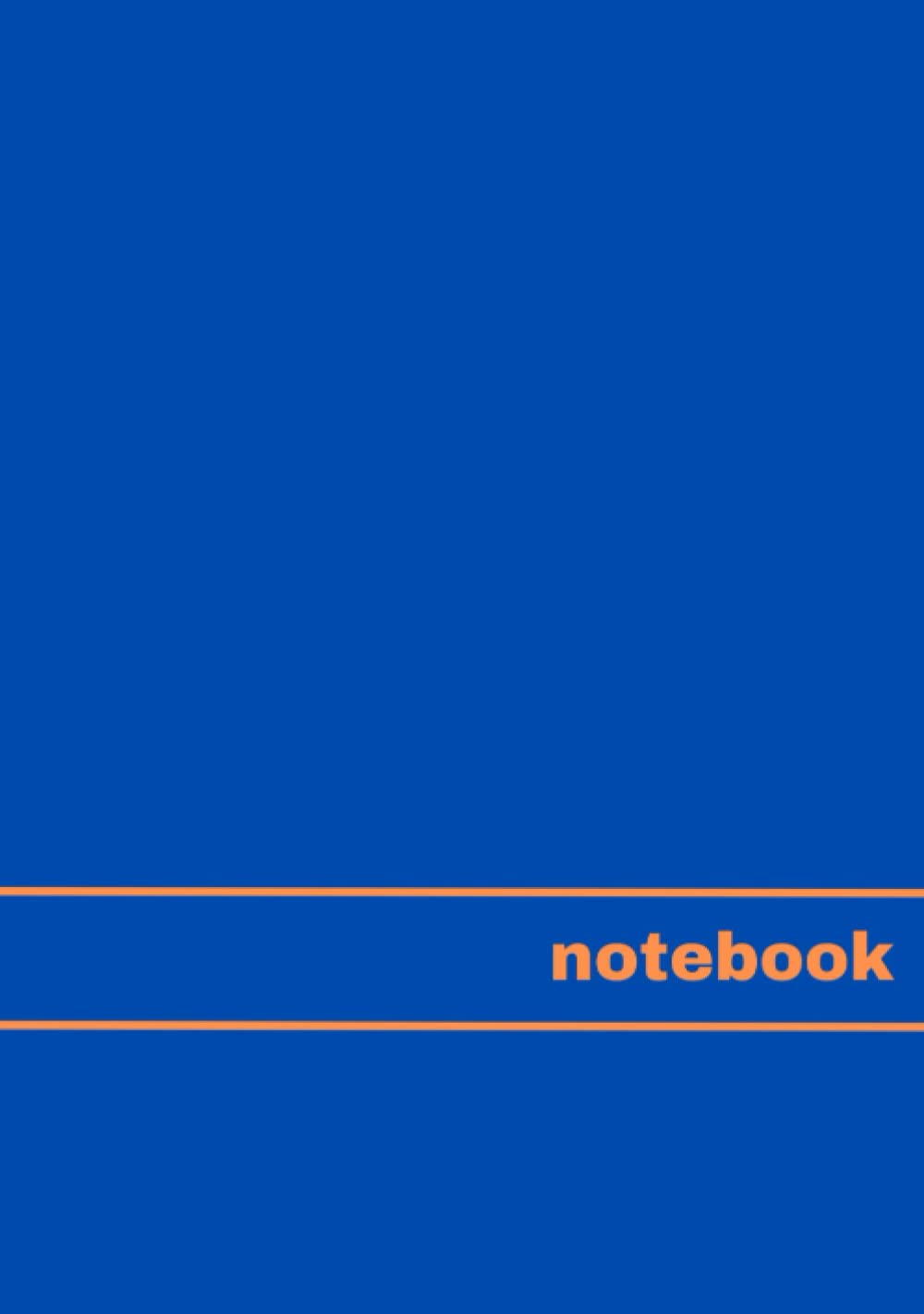 Notebook: B5 200 pages plain unlined with blue cover