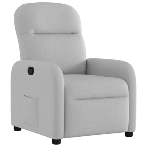 vidaXL Fauteuil inclinable Gris Nuage Tissu