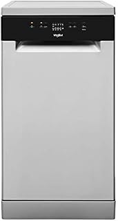 Whirlpool WSFE 2B19 X UK N Freestanding Slimline Dishwasher, 10 Place Settings, 5 Programs, Inox