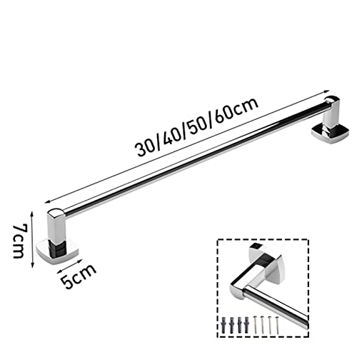 Barra toallero de 60 cm para colgar ropa y toallas de baño 2