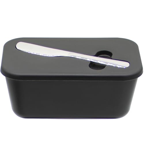 LERIYUFS Plastic Butter Dish with Lid for Countertop, Large Butter