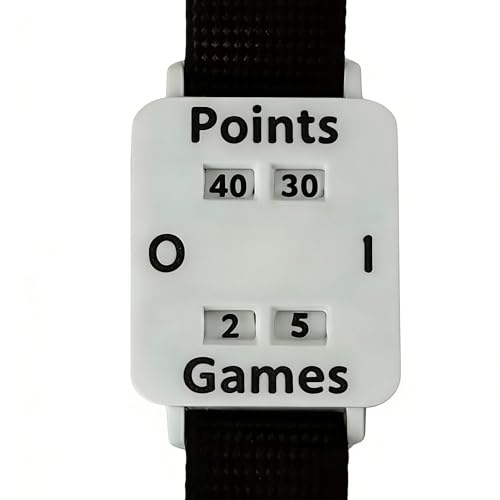Pulsera score keeper con pantalla grande y correa ajustable de ABS para tenis 6