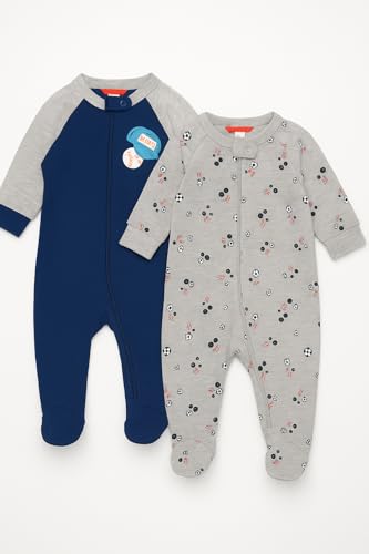 Image of TuddyBuddy 100% Cotton Multi Color Zipper Romper Sleepsuit /Romper /Jumpsuit for Baby Boy & Baby Girl