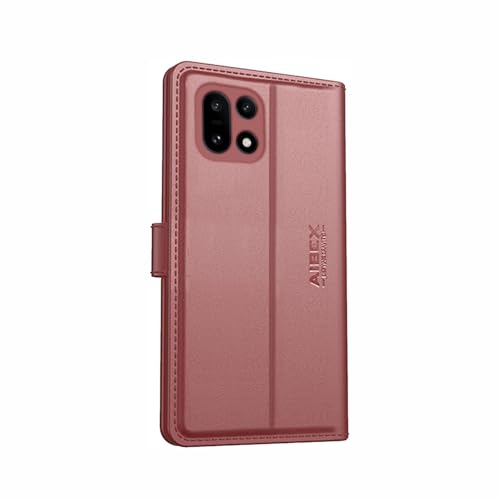 Image of AIBEX Compatible for OnePlus 15 5G Flip Cover Leather Finish | Inside TPU with Card Pockets | Wallet Stand | Complete Protection Flip Case Brown