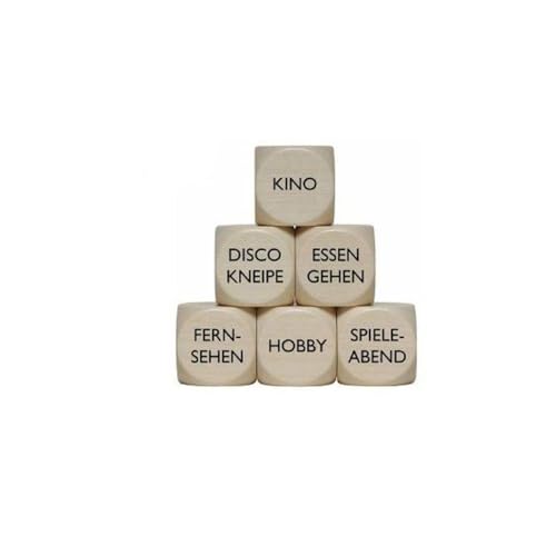 GICO ¿Qué hacemos? Cubo de madera de 30 mm para decisión - 1 pieza- 4146