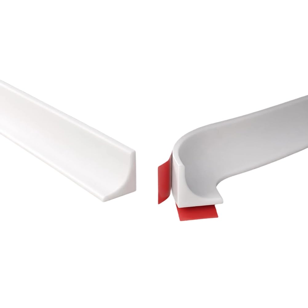 Moldura de silicona autoadhesiva de 40 pies para esquinas de pared y zócalo flexible