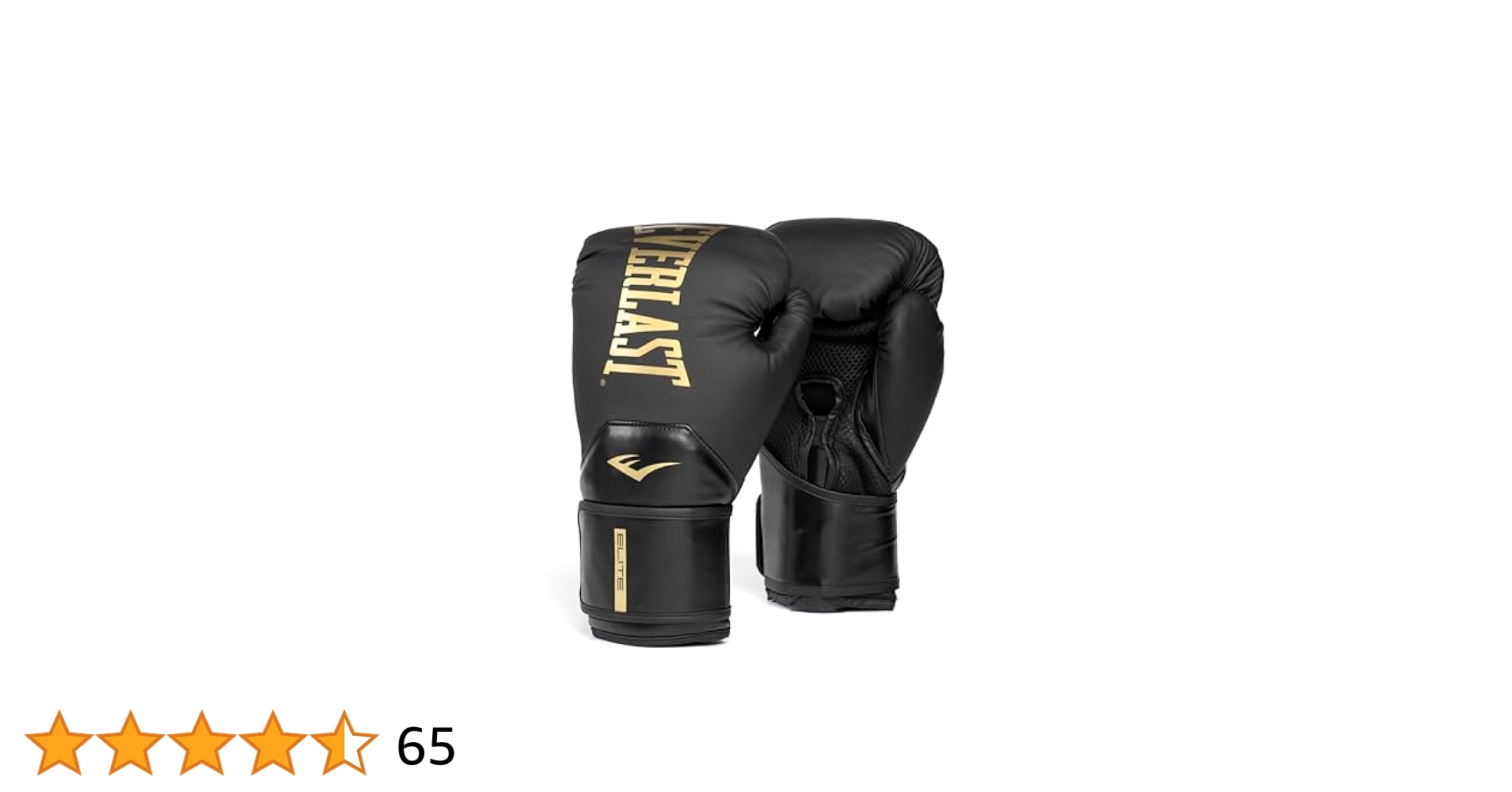 Everlast ボクシンググローブ 8oz ゴールド/ブラック Everlast パワーロックプロファイトグローブ ブラック/ゴールド
