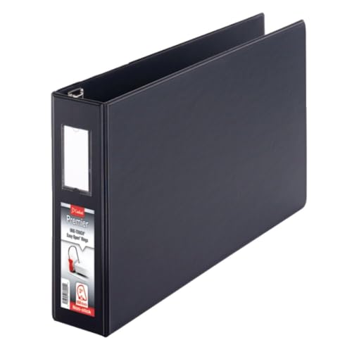 TOPS Cardinal Easyopen Slant-d Ring classeur noir 2.54 cm pour rangement document de bureau