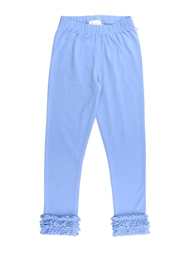 Image of RuffleButts Toddler Girl Merry & Bright Ruffle Leggings - Ankle Leggings