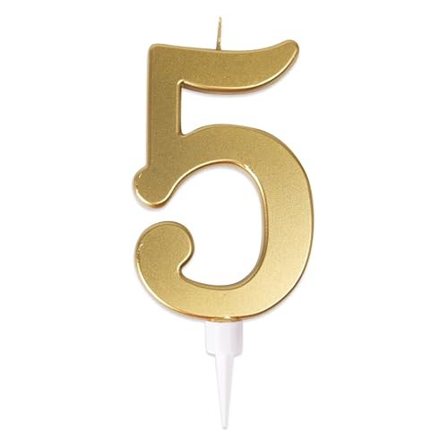 P'TIT CLOWN - Bougie Géante Anniversaire - Bougie Chiffre - Parfaite pour Décoration Gâteau -...