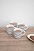 Imagen de KitchenCraft Juego de 4 tazas de café a rayas azules y blancas