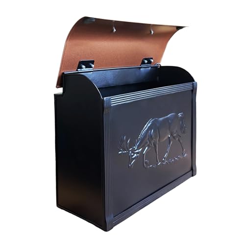 Image of NACH Mailboxes for Outside Wall Mount, 12.5 x 5 x 10 inch, Stainless Steel Mail Box Wall Mounted, Waterproof Mailbox for Door - The Modern Envelope Mailbox