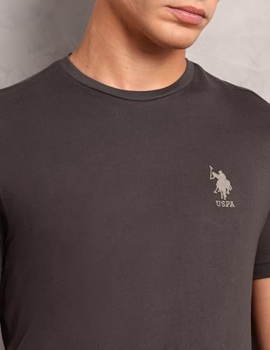 Image of U.S. Polo ASSN. Mens Crew Neck Embroidered Logo I633 Lounge T-Shirt - Pack of 1