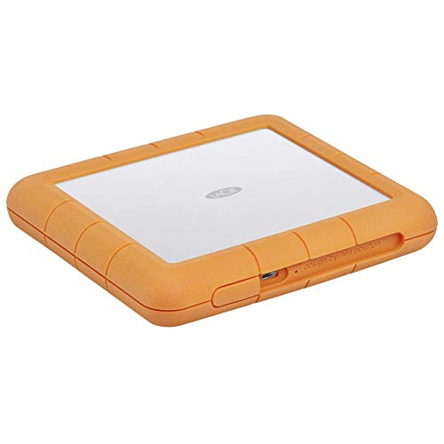 LaCie STHT8000800 Portable Hard Drive, 8TB Rugged RAID Pro, USB-C Compatible with Mac/iPad/Windows, Drop Resistant, Impact Resistant, Rainproof, External Hard Drive, Domestic Authorized Dealer