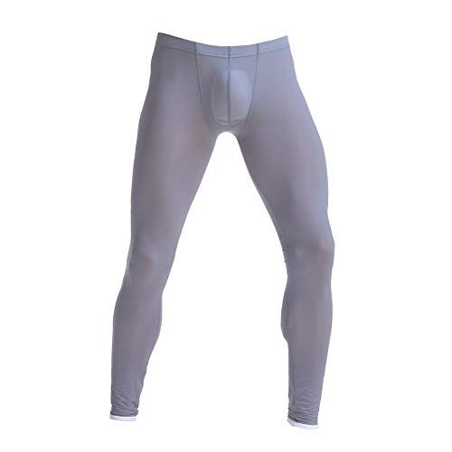Men's Active Fitness Leggings Running Tights Yoga Pants Uv Sun Protection Grey L #TOP24