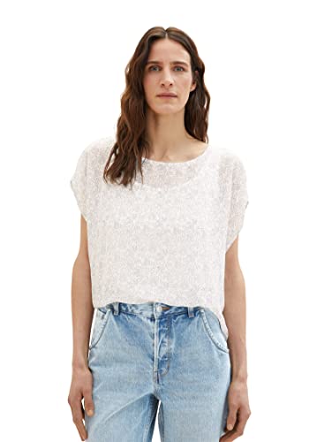 T-Shirt Femme TOM TAILOR 1037408 coton respirant anti-transpiration quotidien