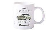 trabant p601 lx  Fototasse weiß Keramik mit Motiv von Trabant Motivtasse Becher Kaffepott - Wunschtext auf Anfrage möglich - BuyPics4U - Tr58